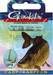 Gamakatsu Carp előkötött 10/cs. 8 ( BKG-3310G/008) (140127-008) - turfishing