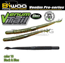 Biwaa VENUM TAIL 4" 10cm 10 Black & Blue (B001151) - turfishing