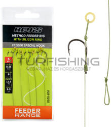 Nevis Feeder fonott előke szilikon gyűrűvel 6-os 5db/cs (8108-806) - turfishing