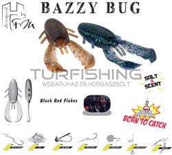 Herakles BAZZY BUG 3.2" 8cm Black Red Flakes (ARHKBAZ11) - turfishing