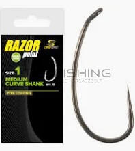 Carp Spirit RAZOR POINT Medium Curve Shank - 4-es méret (ACS350052)