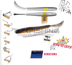 Herakles LEFTAIL WORM 4.8" 12cm Hematoma (ARHKLEW72) - turfishing