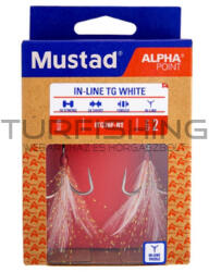 Mustad In-line Triple Grip, Red Tinsel, 4 2db/csomag (m4335004)