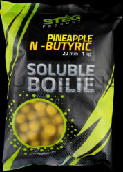 STÉG Stég Product Soluble Boilie 20mm Pineapple-N-Butyric 1kg (SP112079)