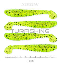 NEVIS Impulse Shad 10cm 4db/cs FluoZöld Flitter (9721-123)