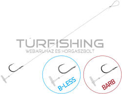 Delphin Kötött horog Delphin FLR Quickstop / 6db 12cm / 0, 22mm / BARB #10 (101004230)