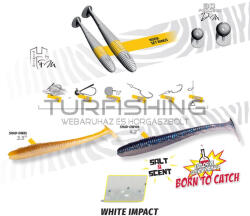 Herakles SHAD-OW105 4.2" 10.5cm White Impact (ARHKSO1033) - turfishing