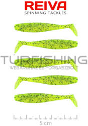 REIVA Flat Minnow Shad 5cm 5db/cs (Poppy Green) (9902-055)