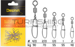 Delphin Rolling swivel with Crosslock snap BN/2 (969B04002)