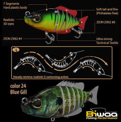 Biwaa SWIMBAIT SEVEN S5" 13cm 34gr 24 Blue Gill (B000783) - turfishing
