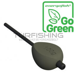 Carp Expert Flat Inline ólom 100g Szinezett ''go Green (fl221900)