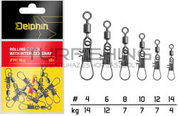 Delphin Egymásba záródó forgókapocs / 10 db #4/14kg (101003569)