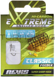 Nevis Előkötött horog feeder 10/cs. 8-as (5708-008) - turfishing