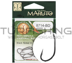 Maruto Horog 8714bd Carp Hooks Hc T. D. E. 5° Barbed Forged Black Nickel 12 (43010012)