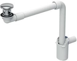 Geberit - Sifon economic pentru lavoare cu preaplin, ClickClack, crom 152.073. 21.1 (152.073.21.1)