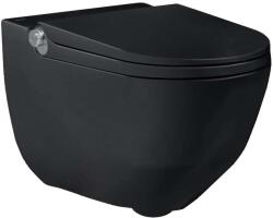 Laufen Cleanet Riva - Elektronikus bidé kerámiával, perem nélküli, SoftClose, LCC, matt fekete H8206917160001 (H8206917160001)