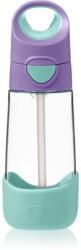 b.box Bottle with Straw kulacs szívószállal Lilac Pop 450 ml