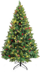  LED-es műfenyő több típusban, melegfehér-180 LED-es, 150 cm (HOP1001380)