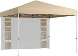Hoppline Pavilon hátfallal, zsebekkel 3x3x2, 8 m, bézs (HOP1001868)
