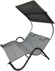  2 személyes DELUX napozóágy 3 színben-szürke (HOP1000924-3)