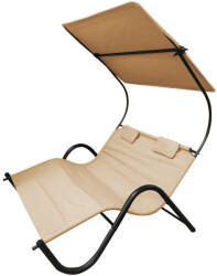  2 személyes DELUX napozóágy 3 színben-bézs (HOP1000924-1)