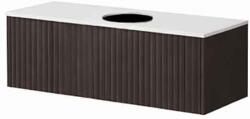 Kolpa San Mobilier suspendat, Orphia, cu blat din Kerrock, 1 sertar, graphite black (584540)