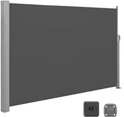 SONGMICS Oldalsó napellenző, 160 x 350 cm, antracit (GSA165G02) - vasbutor