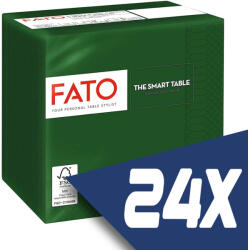 FATO Szalvéta 24x24cm erdőzöld 2 rétegű 100 lap/csomag (24 csomag) (82224003-KARTON)