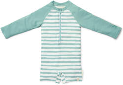 Little Dutch hosszú ujjú úszóoverál Stripes Surf Blue - 98/104