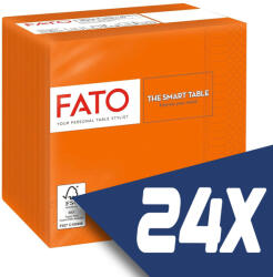 FATO Szalvéta 24x24cm narancssárga 2 rétegű 100 lap/csomag (24 csomag) (82544003-KARTON)