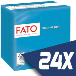 FATO Szalvéta 24x24cm türkiz 2 rétegű 100 lap/csomag (24 csomag) (82232003-KARTON)