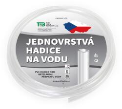 TUBI Kerti tömlő, egyrétegű, 12 × 16 mm, átlátszó - hossza 10 m (7BT1216-10)