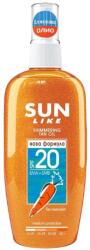 SUN LIKE Ulei de protecție solară pentru bronzare rapidă cu particule strălucitoare, SPF20, 150 ml
