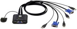 ATEN Switch KVM ATEN CS22U, 4x USB-A + 2x VGA, Black (CS22U-AT)