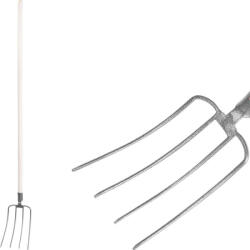 Strend Pro Garden Villa, Strend Pro Garden F104KX. WH, szürke, acél fej, lakkozott fa nyél, 4 ágú, fogantyúval (TC211510)