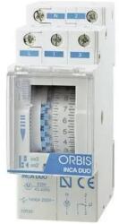 Orbis Таймер оборудван с батерия за поддържане на работата ORBIS INCA DUO QRD, OB330232 - 24h, 16A, 220V (OB330232)