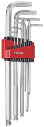 FORCE Комплект Г-образни удължени шестограми за работа под ъгъл Force - 1/16-3/8 inch, 9 бр (JN66321)