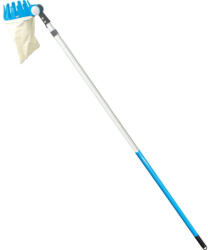 Aquacraft Gyümölcsszedő, Aquacraft 380463, fehér/kék, teleszkópos nyél, 150-300 cm, alumínium nyél, acél vágókés, vászonzsák (TC211930)