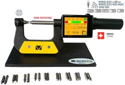 Microtech Electronic Дигитален микрометър на стойка за резби Microtech THREAD DataMet BENCH Whitworth 55° - 0-50 мм, 0, 0002 мм (110720599)