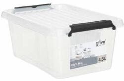 5five Simple Smart 55 Simply Smart Clip tárolódoboz, polipropilén, 4, 5 liter (35897)