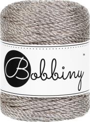 Bobbiny 3PLY Macramé Rope 3 mm 50 m Metallic Platinum Șnur (<![CDATA[TS-E079]]>)