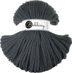 Bobbiny Jumbo 8 mm 100 m Charcoal Șnur (BF-E004)