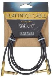 RockBoard Flat Patch Cable Gold 100 cm Ъглов - Ъглов Пач кабел (RBO CAB PC F 100 GD)