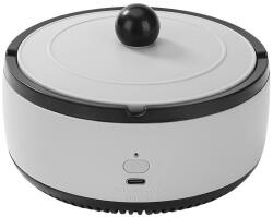 Flippy Többfunkciós hamutartó abszorpcióval, Flippy, USB töltés, légtisztítóval, füstelnyelő hamutartó, 14, 5 x 14 x 7, 5 cm, szürke (135105)