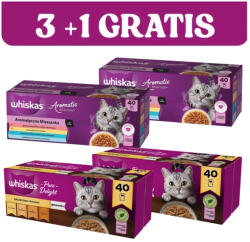  marka niezdefiniowana WHISKAS Adult tasakok Aromatic Mix 120x85g + 40x85g INGYEN