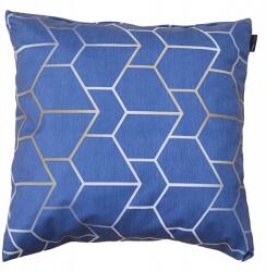  Dekoratív párna, Family Meble, 100% poliészter párnahuzat, Habszivacs töltet, Dekoratív, Kivehető párnahuzat, Méretek 45 x 45 cm, Kék/ajta (PODUSZKAGABO2_12373717771)
