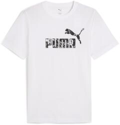 PUMA Puma, Logós póló, Fehér, Koptatott fekete, S (684824-02-S)