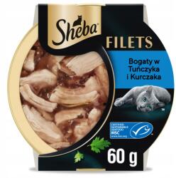Sheba SHEBA Filets nedves macskaeledel tonhallal szószban 60g