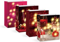 Family Ajándéktasak - 10 melegfehér LED, papír - 265 x 127 x 330 mm - 4 féle / csomag, 58322