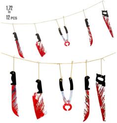 Retoys Halloween girland- véres eszközök 1, 7m Ajánlott 12-99 éves korig unisex (12984)